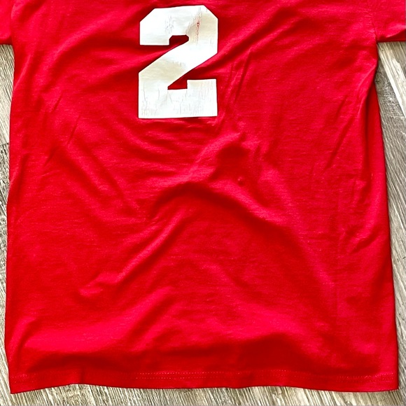 Vintage 1990s Cleveland Indians Chief Wahoo Print Red Amateur Baseball T-Shirt - Picture 13 of 15